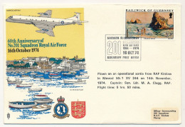 GUERNESEY - Env. 60eme Anniversaire 201° Squadron Royal Air Force - 16 Octobre 1974 - Guernsey