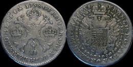 Austrian Netherlands Maria-Theresia 1/2 Kroon (couronne) 1758 - 1714-1794 Österreichische Niederlande