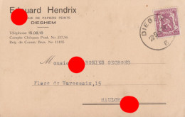 Diegem Dieghem  ( Machelen)  Edouard Hendrix Fabrique De Papiers Peints 1939 - Machelen