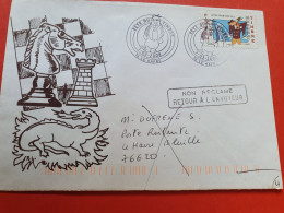 Cachet De Retour à L'envoyeur Sur Enveloppe De La Fête Du Timbre Au Havre En 2008  - Réf 263 - 1961-....