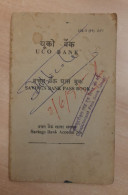 India Non-existing / CLOSED Bank - UCO / UNITED COMMERCIAL BANK's "SAVINGS BANK - VINTAGE PASSBOOK" (COMPLETE), Per Scan - Banque & Assurance