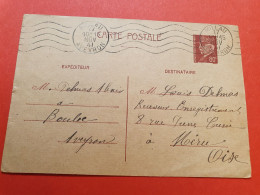 Entier Postal Pétain De Bouloc, Au Départ De Millau Pour Méru En 1941 - Réf 280 - Cartes Postales Types Et TSC (avant 1995)
