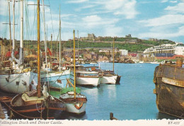 Wellington Dock & Dover Castle -   Used Postcard - Stamped 1967  - UK12 - Dover