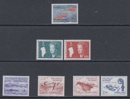 1982 ** GREENLAND (Sans Charn,MNH, Postfris)    Yv. 121/7    Mi. 133/9 (7v.) - Años Completos