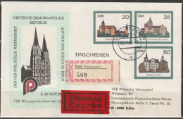 DDR Ganzsache 1985 Nr. PU02/003ab Burgen Der DDR PHILATELIA 85 Köln Einschreiben/Express( D 2228 )günstige Versandkosten - Enveloppes Privées - Neuves