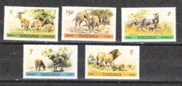 Tanzania   -  1980  ( 1985 ).  Impala, Giraffe, Zebra, Buffalo, Lion, Completa ( In Michel ) VERY RARA Series MNH - Otros & Sin Clasificación