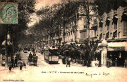 C P > Nice  > Du Siècle Dernier > Le Lieu écrit Sur La Carte 3 (en Gros) >Dans L'état - Ferrocarril - Estación