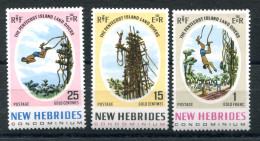 RC 25084 Nelle HEBRIDES COTE 7,50€ N° 289 / 291 LE SAUT DU GAUL LEGENDE ANGLAISE NEUF ** MNH TB - Unused Stamps