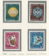 Svizzera 1948 - Olimpic Games Set MNH - Winter 1948: St-Moritz