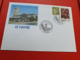 Oblitération Temporaire Du Congrès Philatélique Du Havre En 2006 Sur Enveloppe Illustrée - Réf 349 - 1961-....