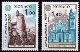 Monaco 1977 Europa CEPT (**)  Mi 1273-74 - € 3,-, Y&T 1101-02 - € 6,50 - 1977