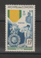 Comores 1952 Médaille Militaire 12, 1 Val * Charnière MH - Neufs