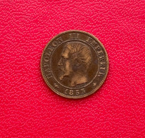 Belle Monnaie De 1 Centime Napoléon III Tête Nue 1853 BB (atelier Strasbourg) - 1 Centime