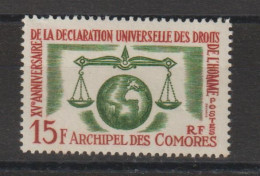 Comores 1963 Droits De L'homme 28, 1 Val ** MNH - Nuovi
