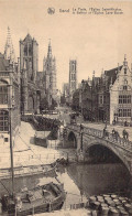 BELGIQUE - GAND - La Poste L'église St Nicolas Le Beffroi Et L'église Saint Bavon - Carte Postale Ancienne - Gent