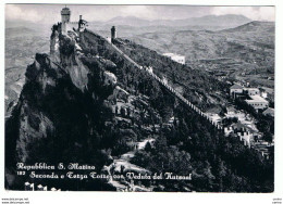 REPUBBLICA  SAN  MARINO:  SECONDA  E  TERZA  TORRE  CON  VEDUTA  SUL  KURSAAL  -  FOTO  -  FG - San Marino