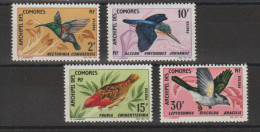 Comores 1967 Oiseaux 41-44, 4 Val ** MNH - Nuovi