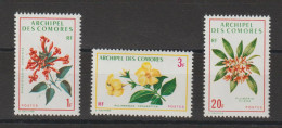 Comores 1971 Fleurs 69-71, 3 Val ** MNH - Neufs