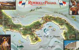COSTA RICA - Republica De Panama - Oceano Pacifico - Costa Rica - Golfo De Panama - Carte Postale Ancienne - Costa Rica