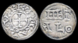 France Carolingians Poitou Charles The Simple AR Denier Melle Mint - 898-923 Carlo III Il Semplice 