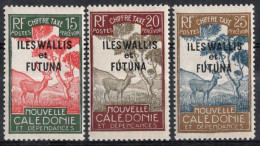 Wallis & Futuna Timbres-Taxe N°15* à 17* Neufs Charnière TB Cote 3.00€ - Strafport