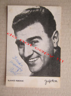 Slavko Perović ( JUGOTON ) / Promo Card With Original Autograph, Signature - Autographs