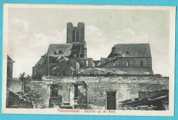 * Passendale - Passchendaele (Zonnebeke) * (Uitgever A. Herman - Hoet) Gezicht Op De Kerk, Ruines, église, Church Guerre - Zonnebeke