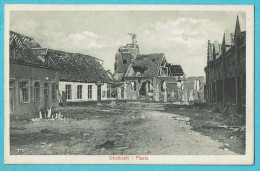 * Geluveld - Gheluvelt (Zonnebeke - Ieper - Ypres) * (Uitgever A. Herman - Hoet) Plaats, Ruines, Guerre, église, TOP - Zonnebeke