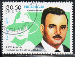 NICARAGUA 1982 DICTATORSHIP AUSBERTO NARVAEZ 0.50cor USED USATO OBLITERE' - Nicaragua