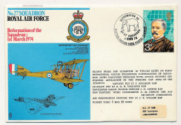 GRANDE BRETAGNE - Env. 27eme Squadron RAF - Reformation - British Forces Postal Service - 1 Mars 1974 - Briefe U. Dokumente