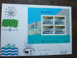 1986 EUROPA FDC SERVICE FISHES - Briefe U. Dokumente