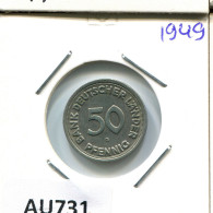 50 PFENNIG 1949 G WEST & UNIFIED GERMANY Coin #AU731.U - 50 Pfennig