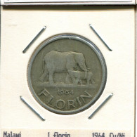 1 FLORIN 1964 MALAWI Moneda #AS318.E - Malawi