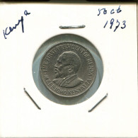 50 CENTS 1973 KENYA Moneda #AN740.E - Kenia
