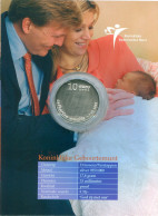 NETHERLANDS 10 EURO Birth Of Princess Catharina 2004 SILVER PROOF #SET1087.40.U - Mint Sets & Proof Sets