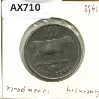 10 NEW PENCE 1968 GUERNSEY Moneda #AX710.E - Guernesey