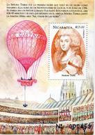 Lote A372B, Nicaragua, 1999, Hf, SS, La Vuelta Al Mundo En 20 Dias, Ballooning, Globo, Madame Thible - Nicaragua