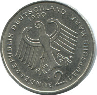 2 DM 1990 F F.J.STRAUS BRD ALEMANIA Moneda GERMANY #AG226.3.E - 2 Mark