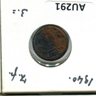 1 CENT 1940 NÉERLANDAIS NETHERLANDS Pièce #AU291.F - 1 Cent