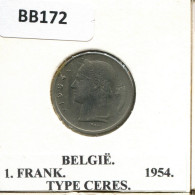 1 FRANC 1945 DUTCH Text BELGIQUE BELGIUM Pièce #BB172.F - 1 Franc