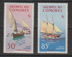 Comores 1964 Bateaux PA 10-11, 2 Val ** MNH - Luchtpost