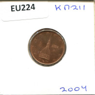 2 EURO CENTS 2004 ITALIA ITALY Moneda #EU224.E - Italia