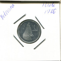1 Thebe 1976 BOTSWANA Moneda Turako Bird #AN687.E - Botswana