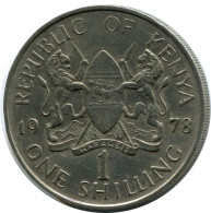1 SHILLING 1978 KENIA KENYA Münze #AZ188.D - Kenia