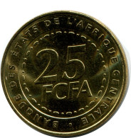 25 FRANCS CFA 2006 CENTRAL AFRICAN STATES (BEAC) Münze #AP863.D - Zentralafrik. Republik