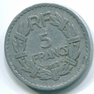 5 FRANCS 1952 FRANKREICH FRANCE KEY DATE Low Mintage #FR1015.59.D - 5 Francs