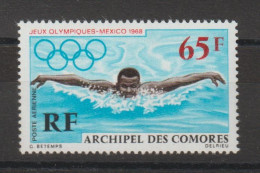 Comores 1969 JO De Mexico PA 25, 1 Val ** MNH - Luftpost