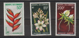 Comores 1969 Fleurs PA 26-28, 3 Val ** MNH - Poste Aérienne