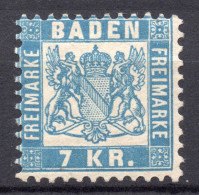 BADEN (GERMANY) 1868 Nº YVERT  25a - MINT HINGED - Postfris