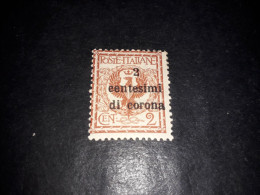 05AL35 UFFICI POSTALI ALL'ESTERO EMISSIONI GENERALI 1919 2 CENT. SU 2 "X" - Emisiones Generales